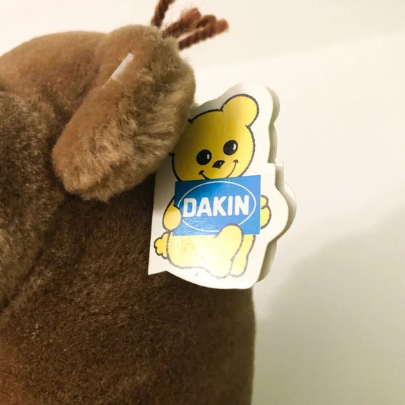 Vintage 1984 R Dakin Brown Beaver Stuffed Animal Plush Toy Sawdust Nature Babies - Picture 5 of 16